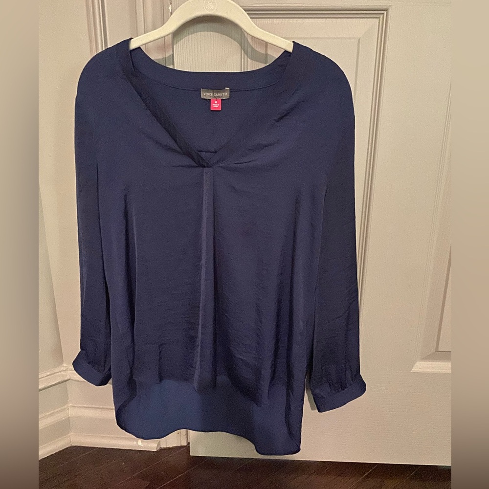 Vince Camuto Navy Blouse